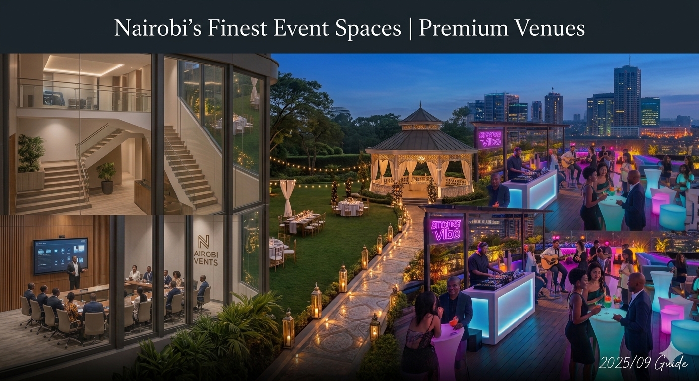 Top Event Venues in Nairobi | Book Conference & Wedding Spaces 2 Premium Event Venues Nairobi